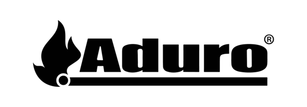 Bild på svart Aduro logotyp
