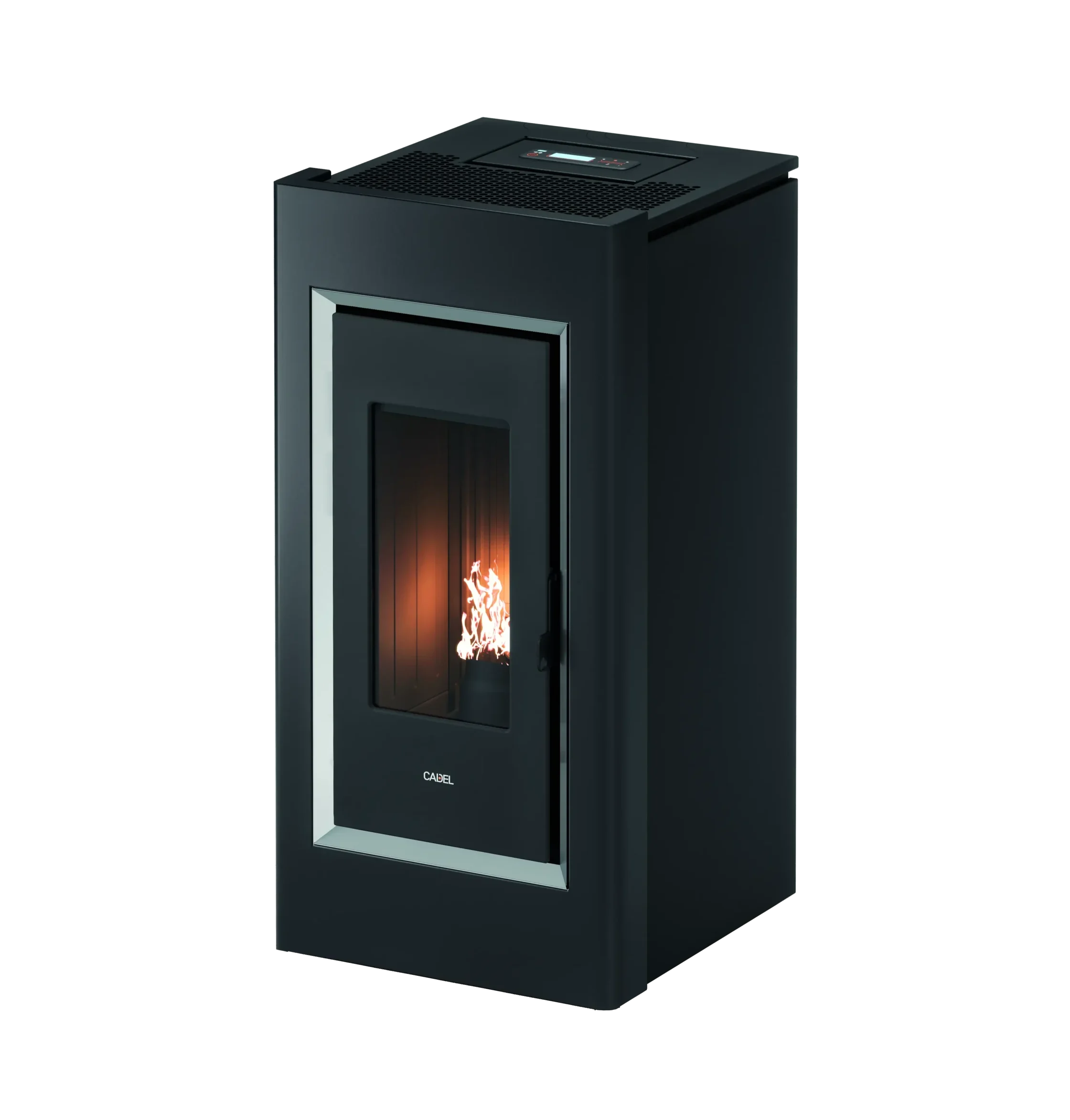 Cadel Prince 11 kW pelletskamin Tänd pelletskamin i svart utförande