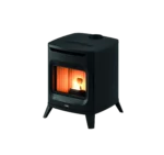 Tänd svart pelletskamin